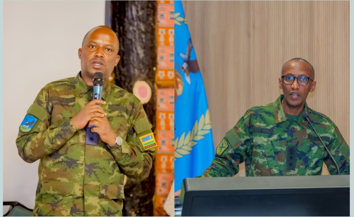Munyengango na Gatarayiha bagizwe ba ‘Général de Brigade’: Perezida Kagame yazamuye mu ntera abasirikare Munyengango na Gatarayiha bagizwe ba ‘Général de Brigade’: Perezida Kagame yazamuye mu ntera abasirikare