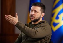 Perezida Volodymyr Zelenskyy wa Ukraine mu biganiro bijyanye n intambara hagati ya Ukraine n Uburusiya