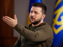 Perezida Volodymyr Zelenskyy wa Ukraine mu biganiro bijyanye n intambara hagati ya Ukraine n Uburusiya