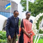 Perezida Kagame na Madamu Jeannette Kagame bunamiye Intwari z’u Rwanda